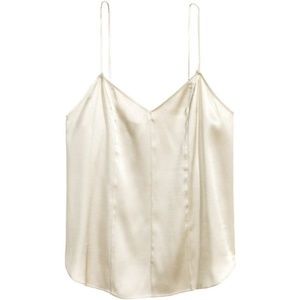 V neck silky cami top size 2